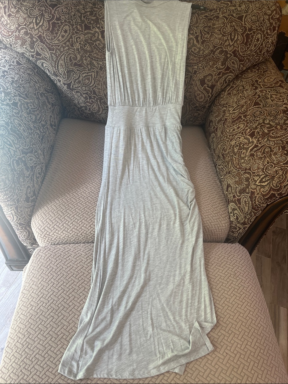 NWOT VENUS Light Gray Sleeveless Maxi Dress